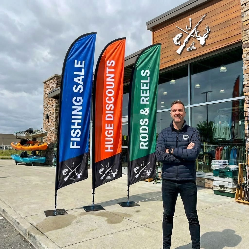 Feather Style Flag System
