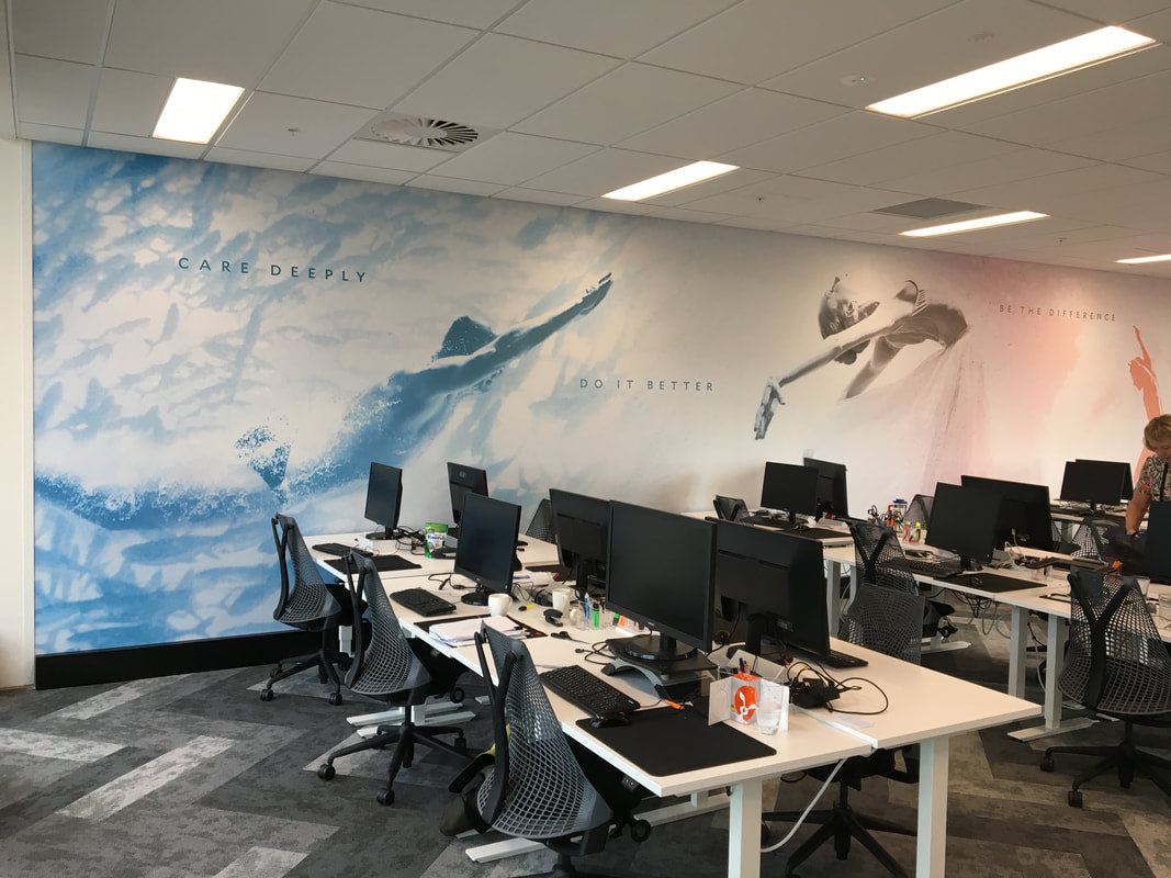 Custom Printed Wall Film - Textile