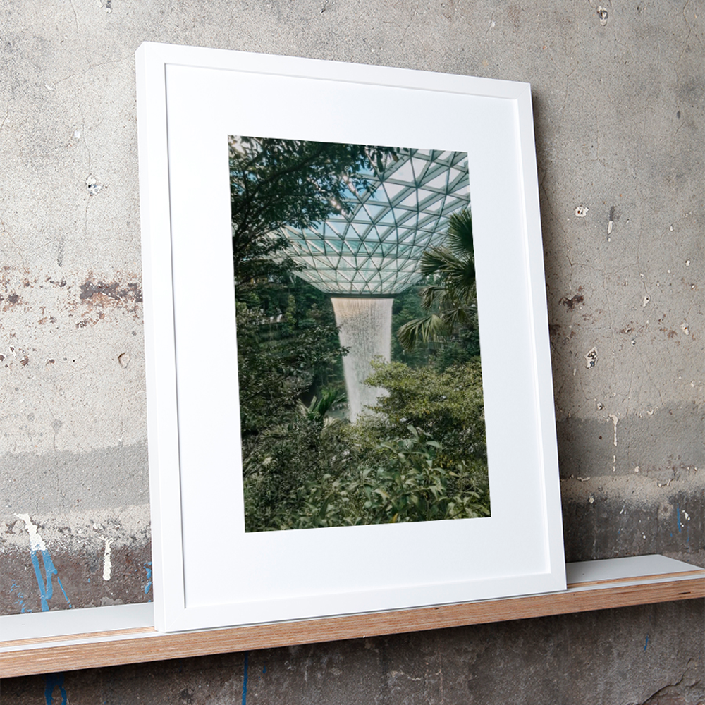 White Gallery Framed Print